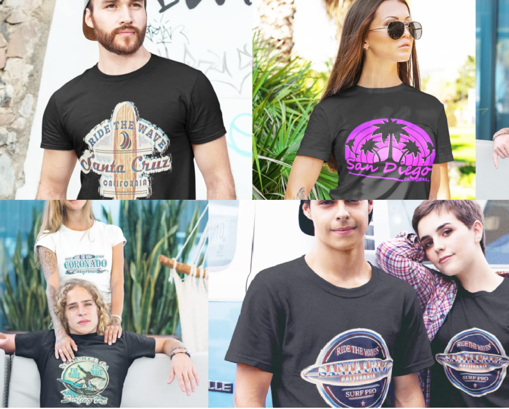 Beach, Surfing and Fun in the Sun Tees