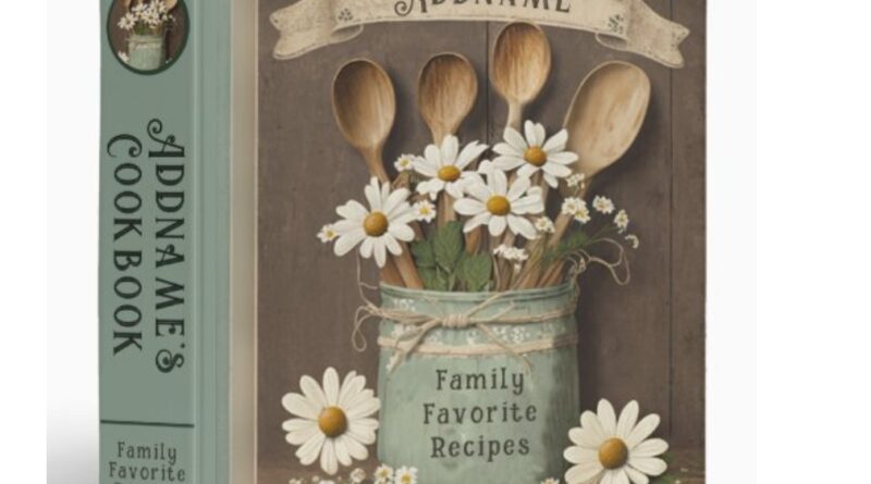 3 Ring Cookbook Binder Vintage Floral Country Kitchen