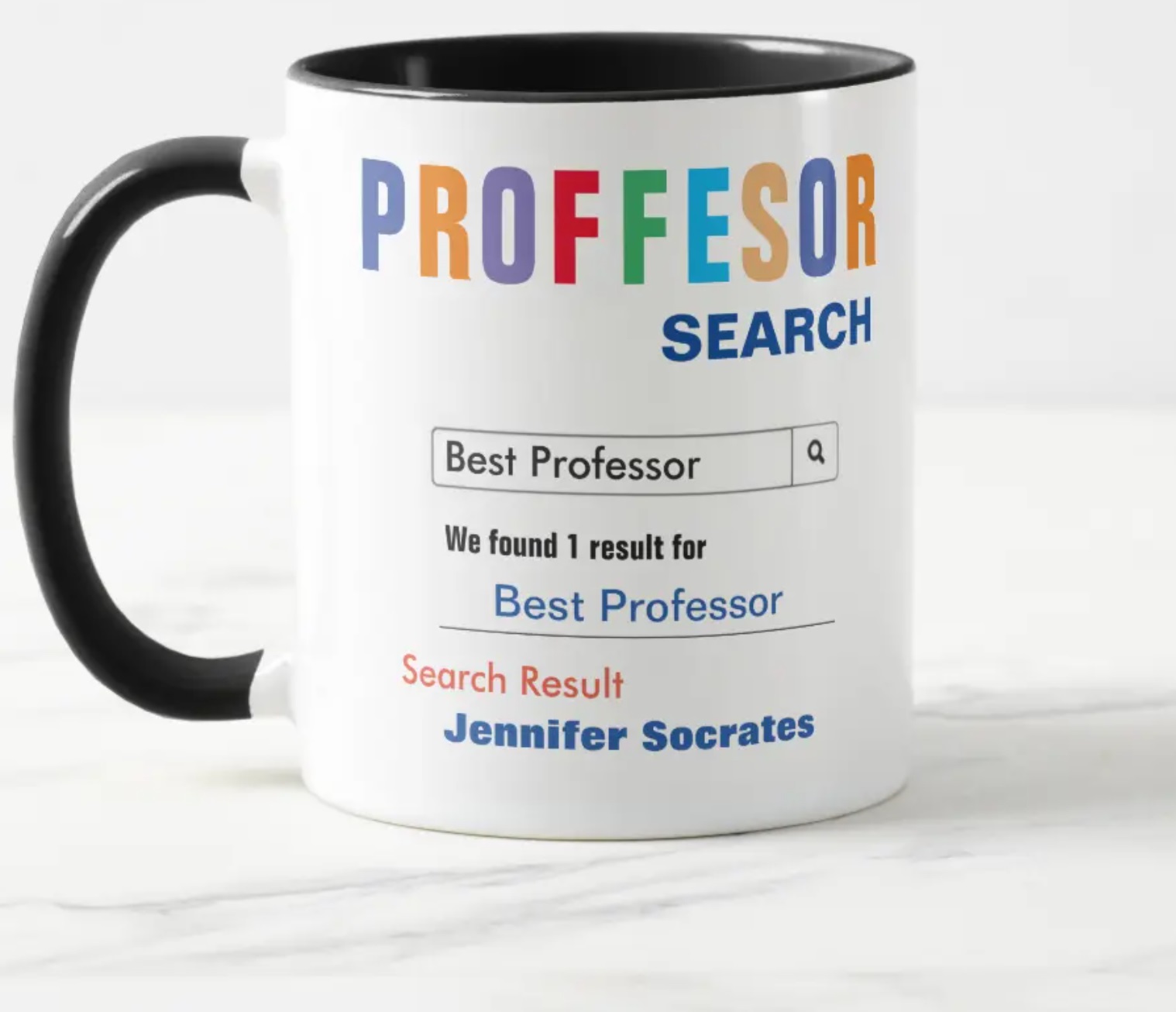 Best Professor Search Mug from AZEZcom design by Amelia Carrie