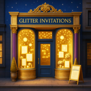 glitter invitations 3