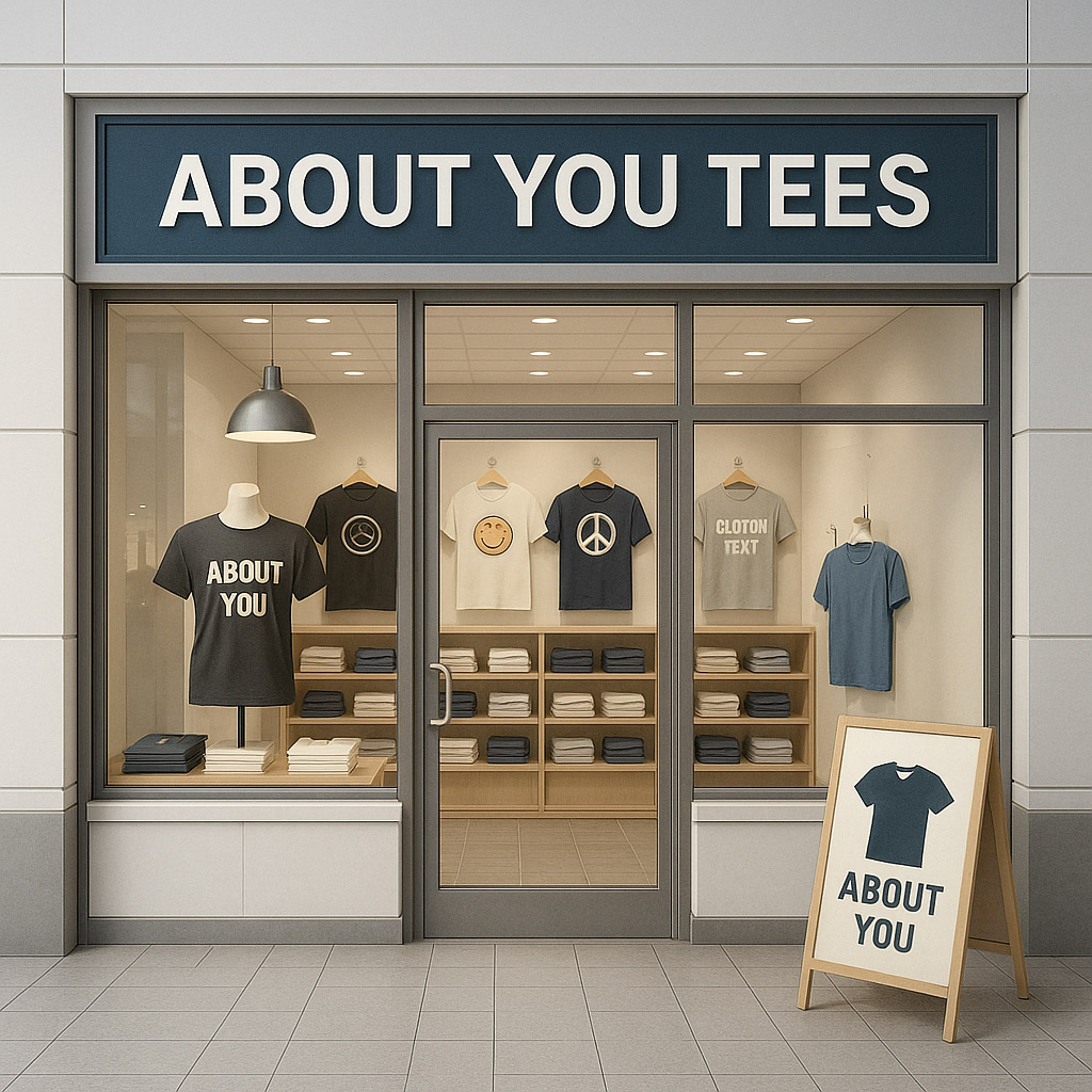 About You Tees storefront